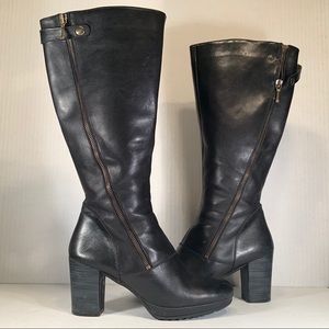 ERIC MICHAEL | Black Leather Boots In Size 37